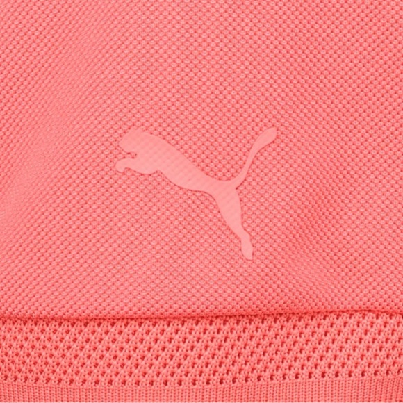 New Men’s Puma Porsche Design Rare Polo Shirt Size Peach Golf - Picture 4 of 8